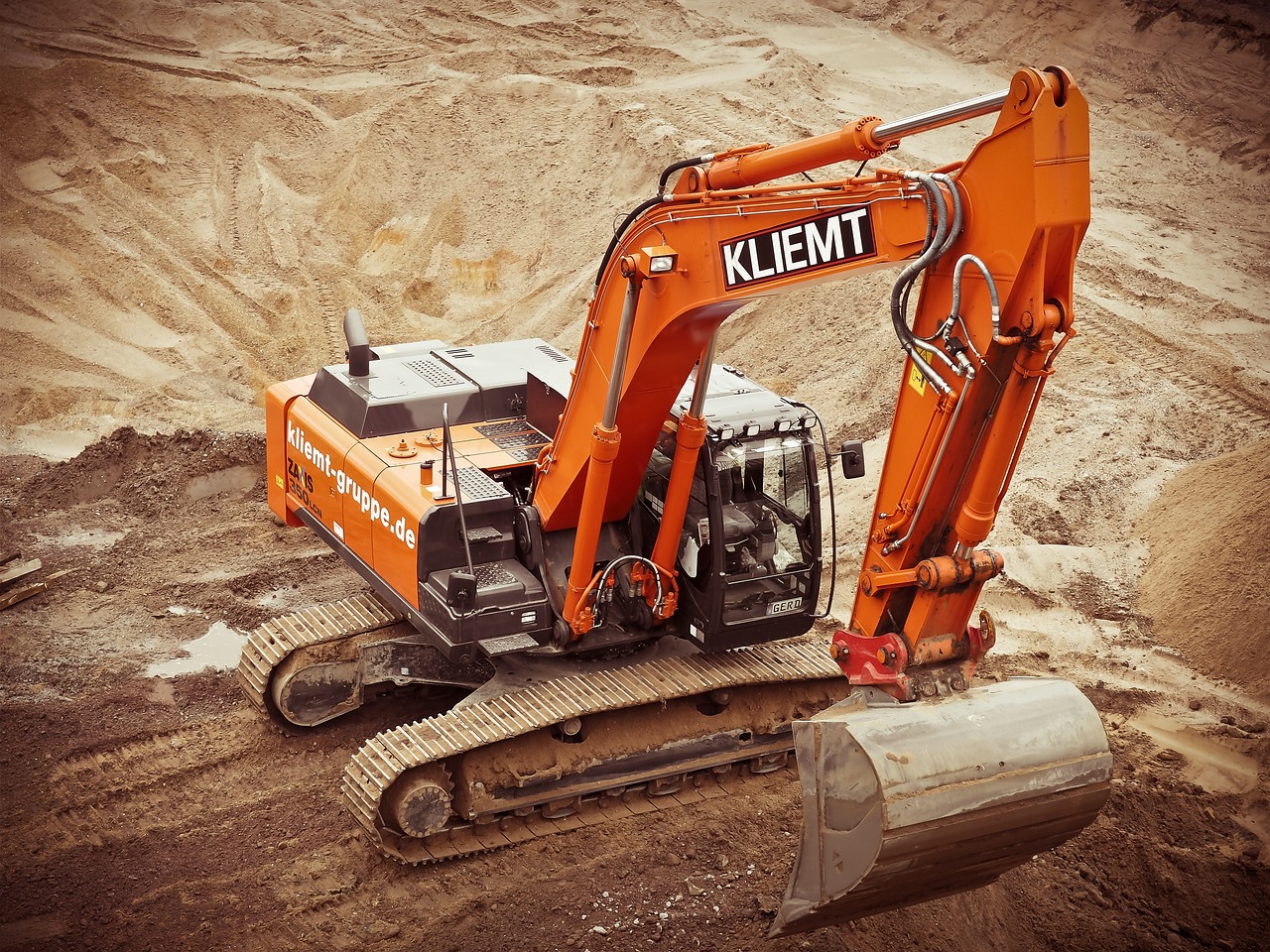 excavator used in construction