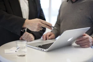 consultation between a consultant and business owner