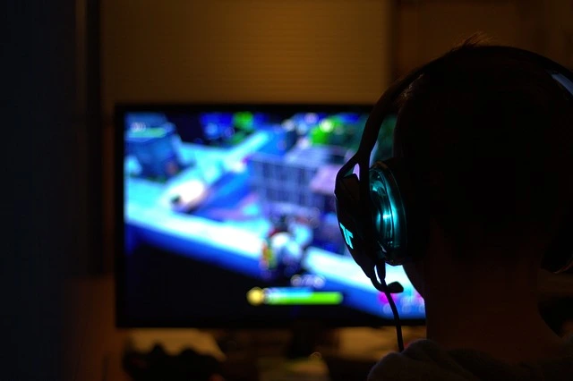 video game being played on screen by a gamer
