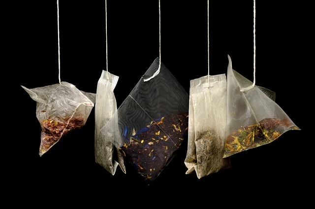 Tea-bags-in-a-Specialty-Tea-Shop Tea bags in a Specialty Tea Shop