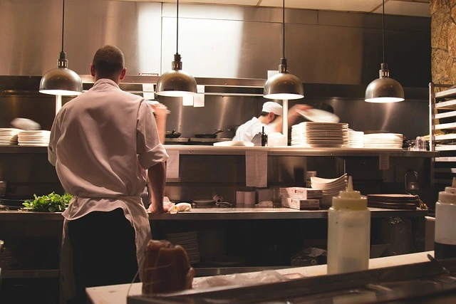 chefs working in a virtual restaurant kitchen