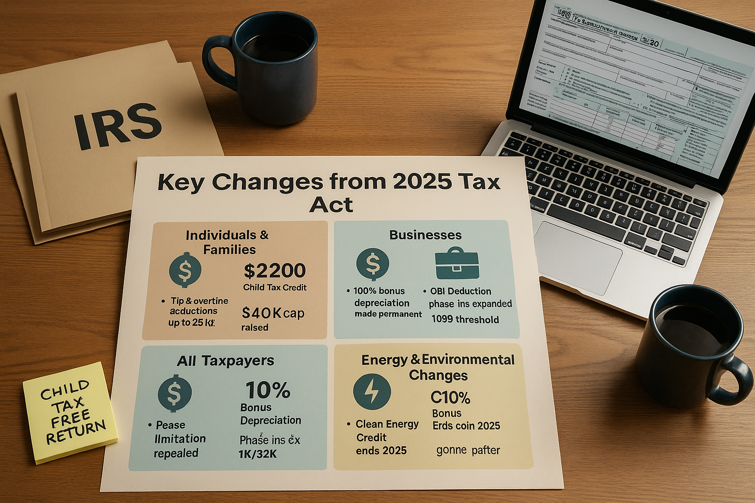 📘 2025 Tax Act Executive Summary – Business & Public Insights