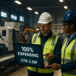 Full Expensing Is (Back And) Permanent: Why This Is A Big Deal for U.S. Manufacturing